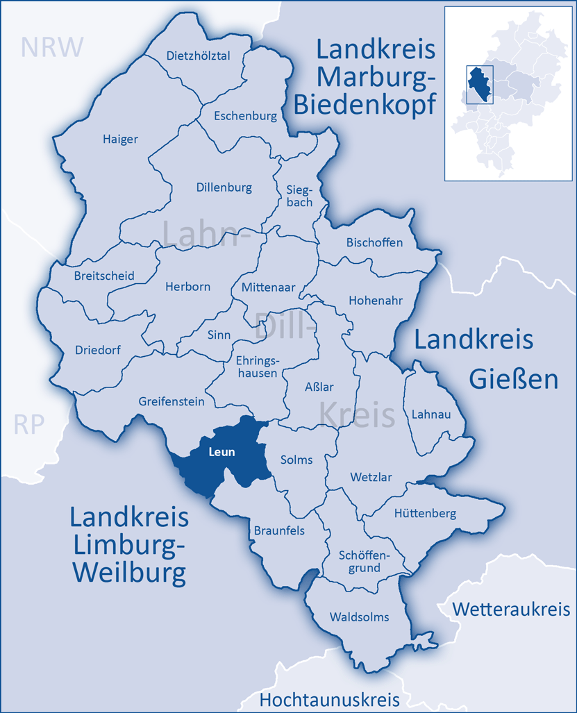 Stadtansicht von Leun