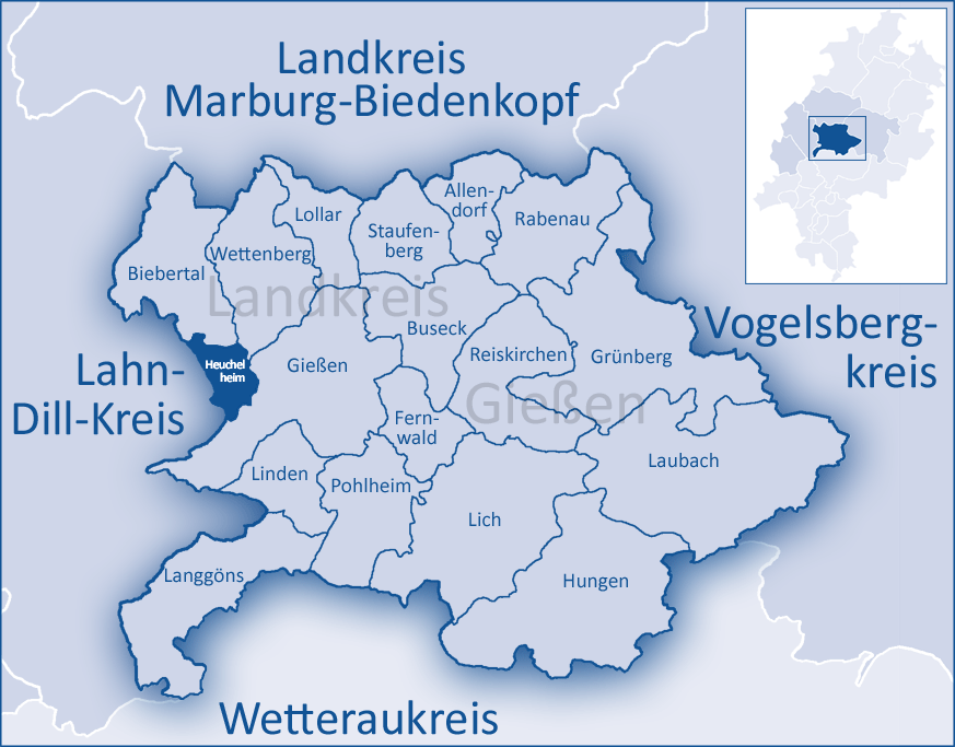 Stadtansicht von Heuchelheim an der Lahn