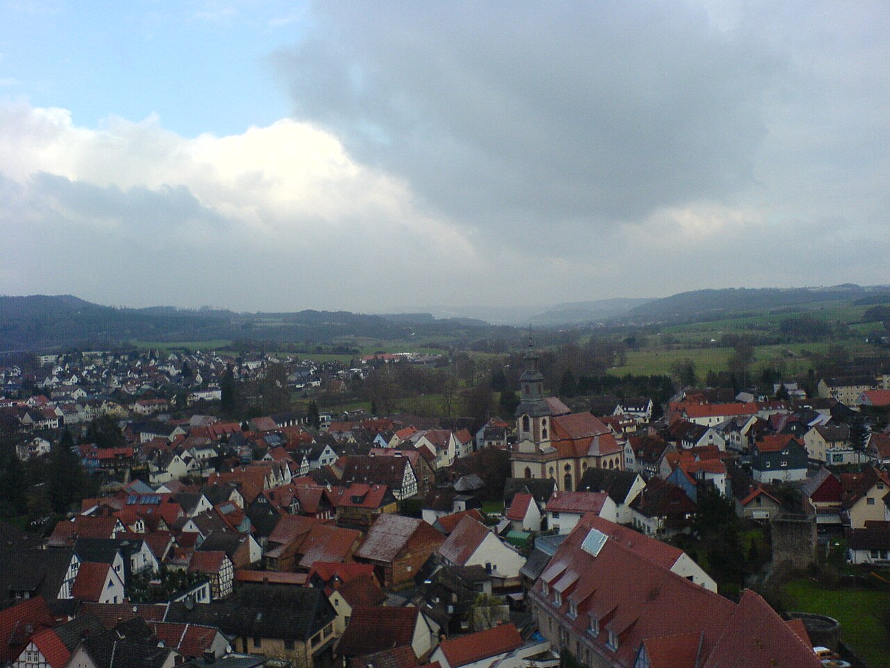 Stadtansicht von Steinau an der Straße