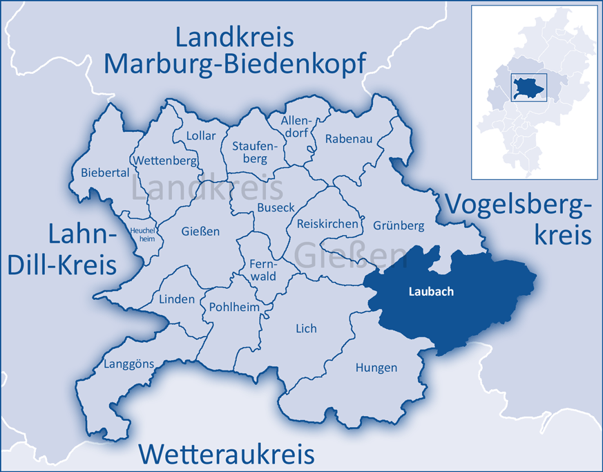Stadtansicht von Laubach