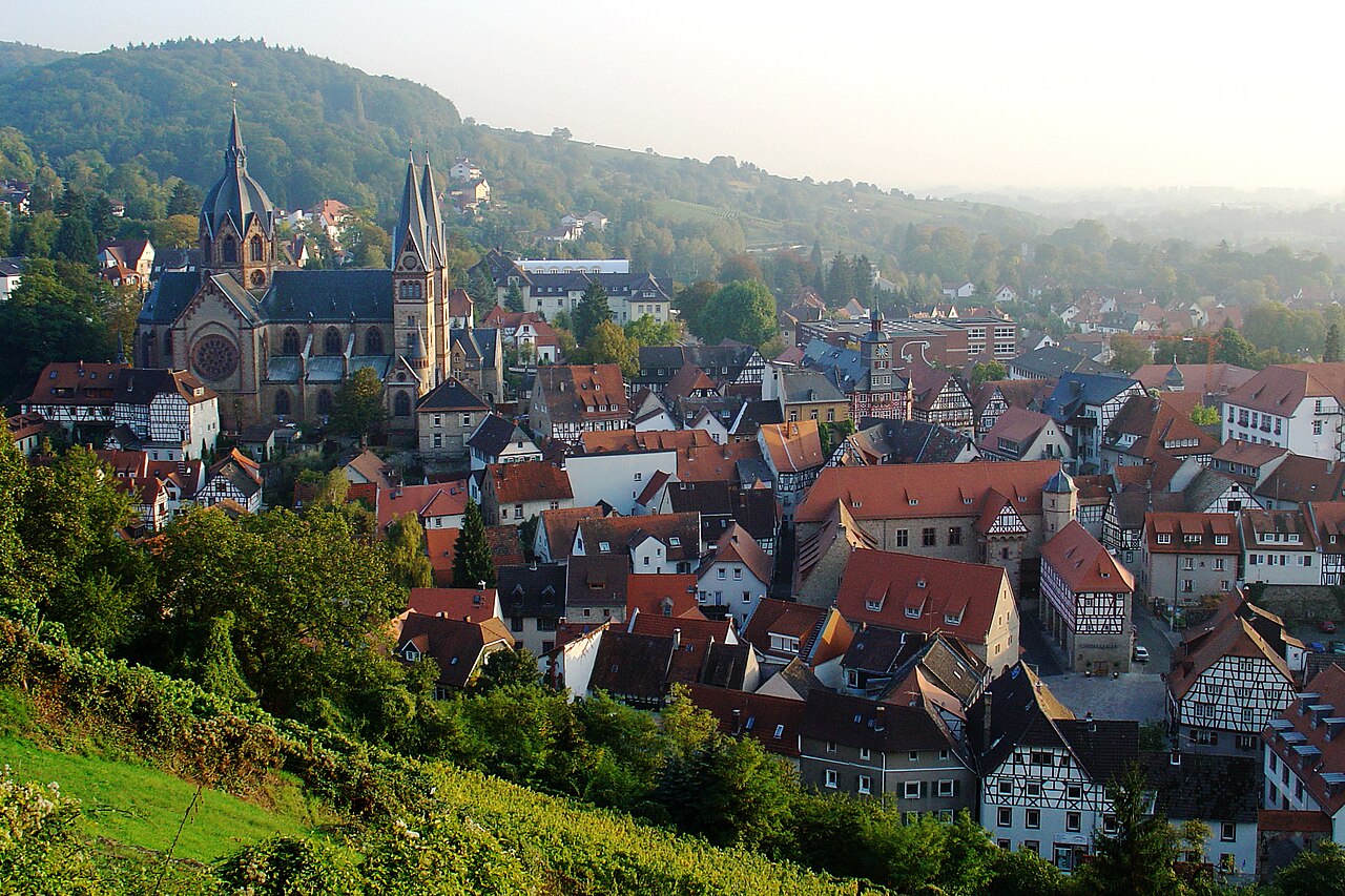 Stadtansicht von Heppenheim (Bergstraße)