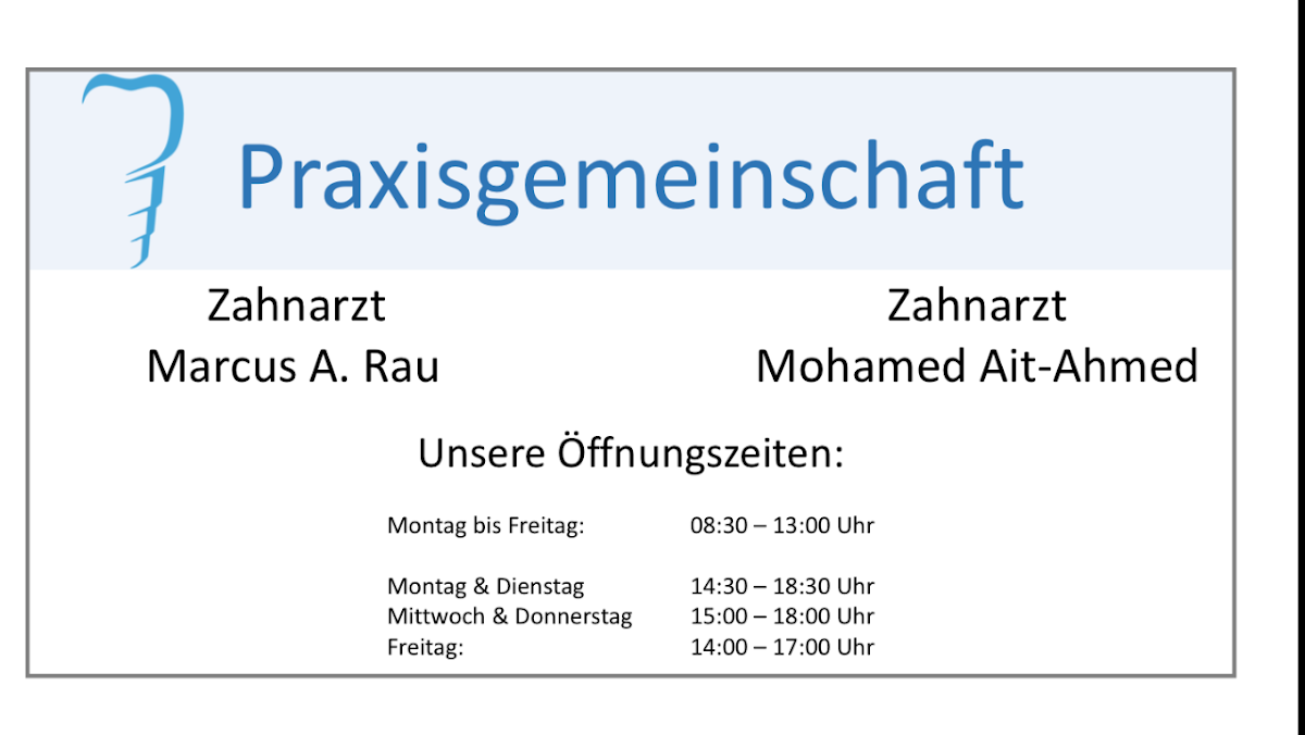 Praxisgemeinschaft Zahnärzte Marcus A. Rau & Mohamed Ait-Ahmed, Zahnarzt in Neu-Isenburg – Foto 1 von 1