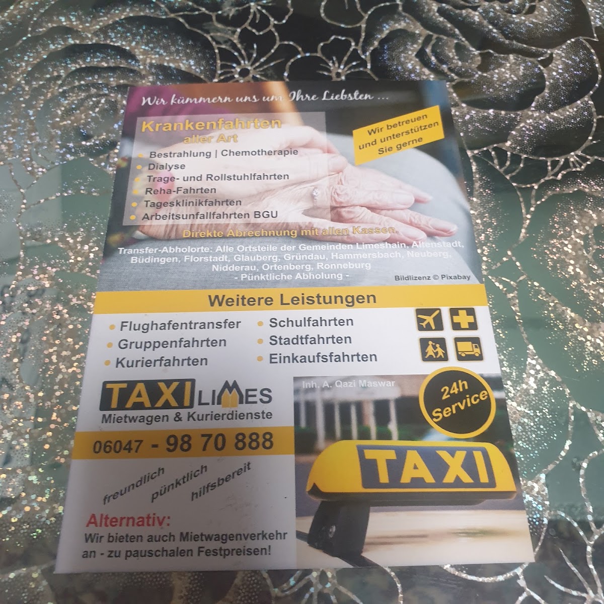 Taxi Limes Krankenfahrten Flughafentransfer