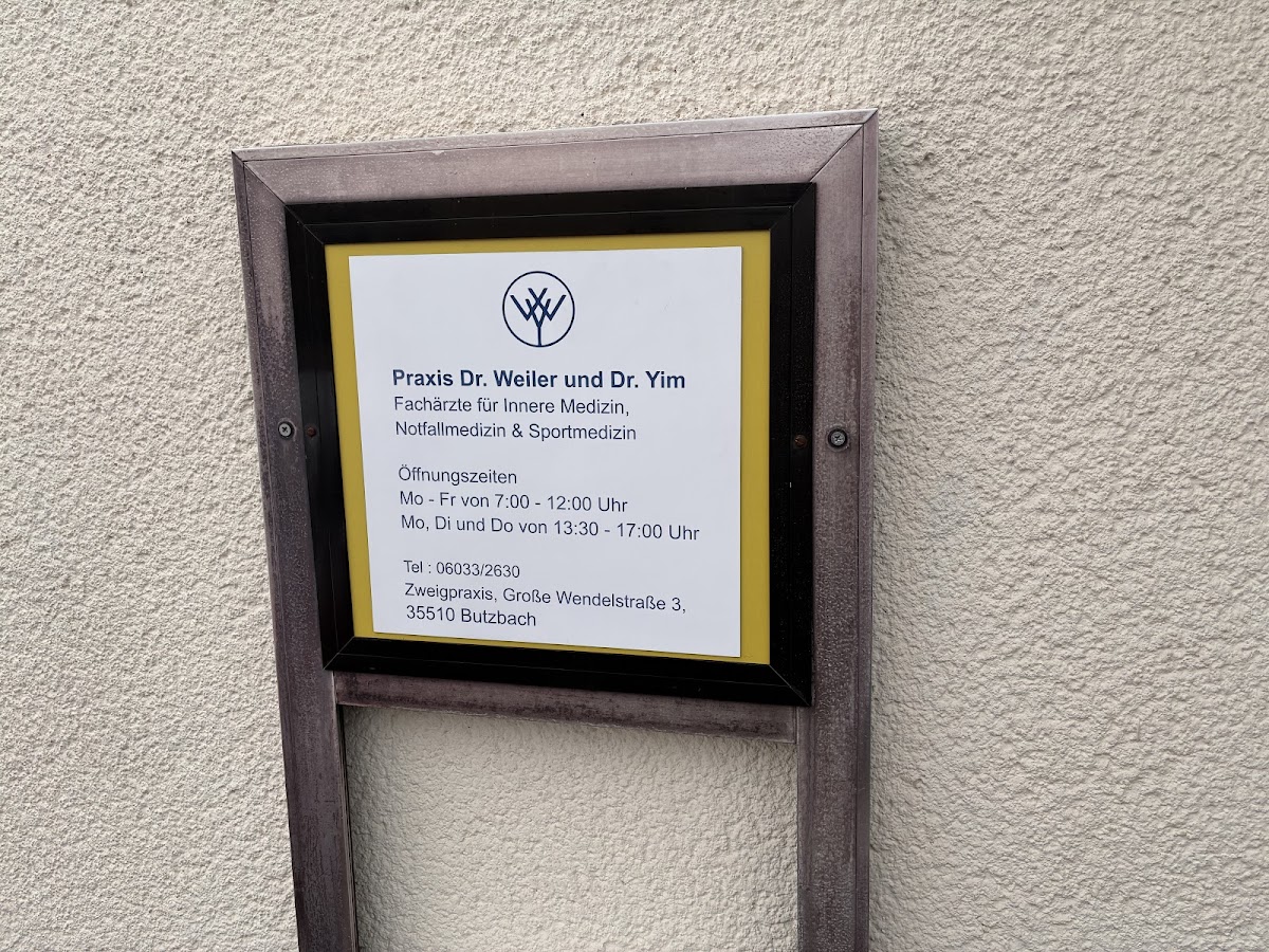 Dr. med. Weiler , Dr. med Yim - Zweigpraxis, Arzt in Butzbach – Foto 1 von 1