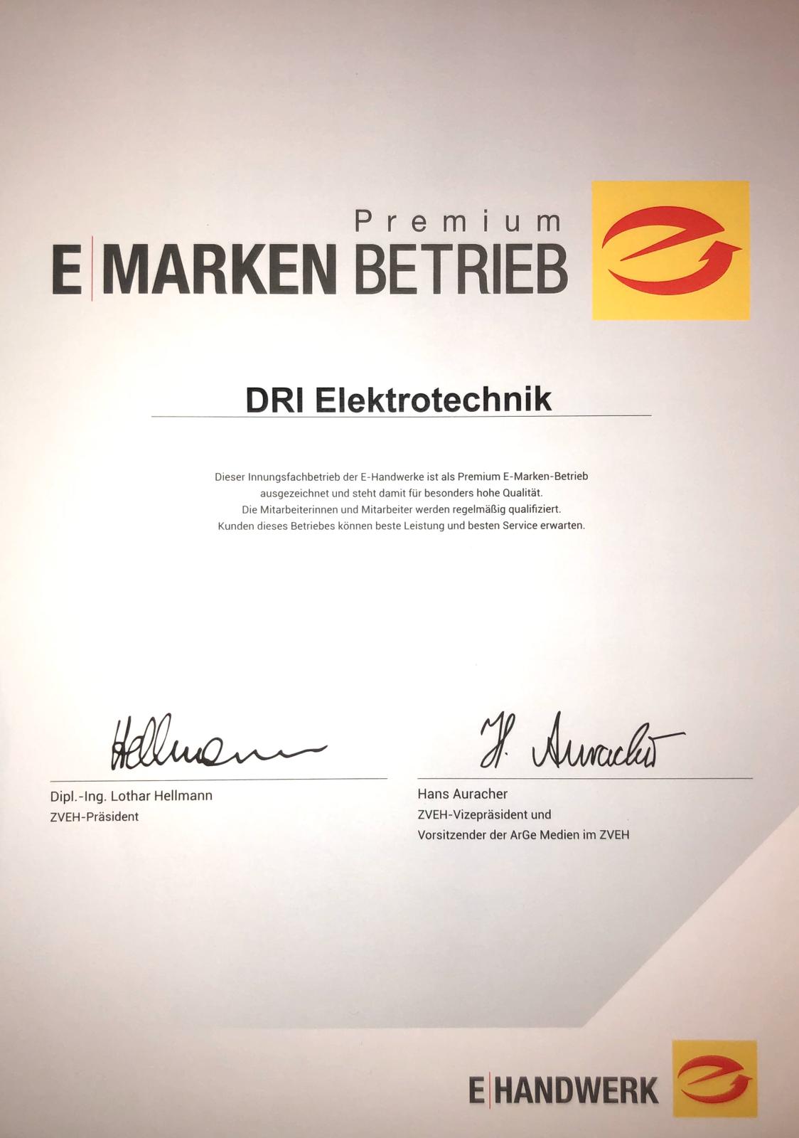 DRI Elektrotechnik, Elektriker in Pfungstadt
