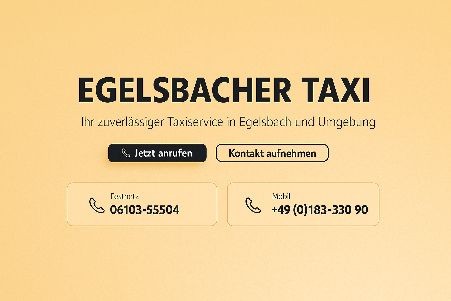 Egelsbacher Taxi (Taxibetrieb F.R. Niaz), Taxi in Egelsbach