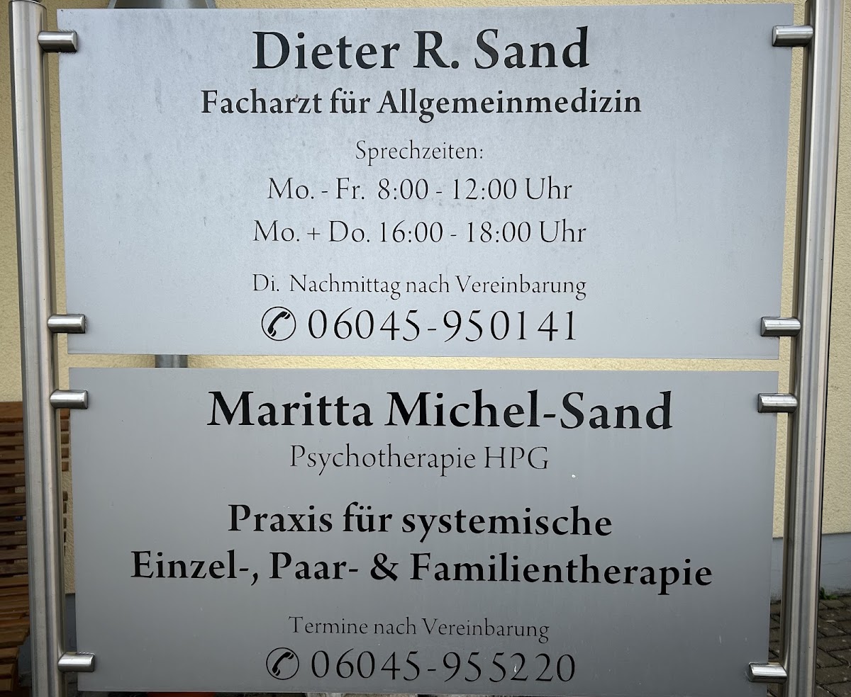 Facharzt für Allgemeinmedizin, Dieter R. Sand, Arzt in Gedern