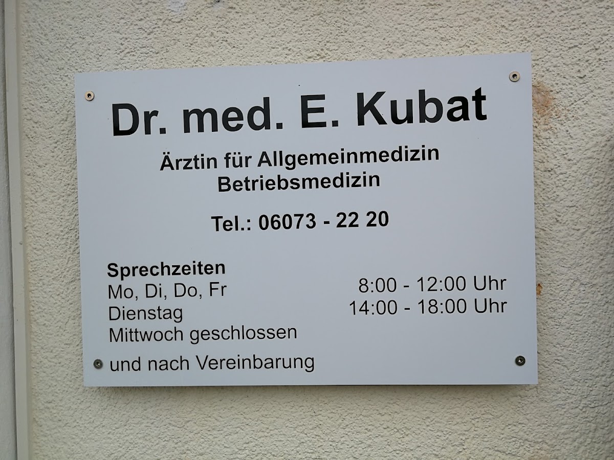 Frau Dr. med. Emine Kubat, Arzt in Babenhausen