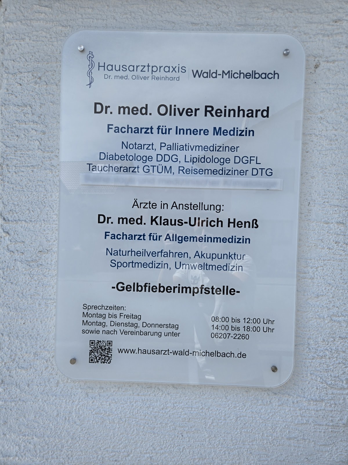 Gemeinschaftspraxis Dr. med. Oliver Reinhard und Susann Rosenberg, Arzt in Wald-Michelbach