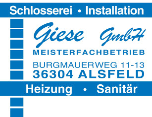 Giese GmbH (Schlosserei • Installation), Sanitärinstallation in Alsfeld