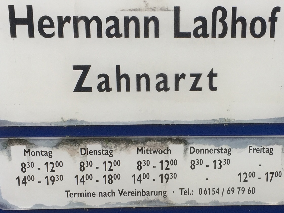 Hermann Laßhof, Zahnarzt in Roßdorf