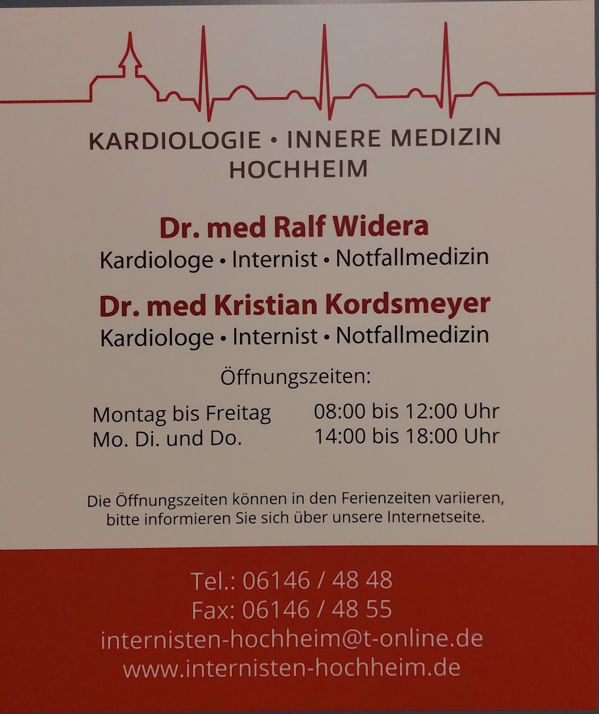 Herr Dr. med. Peter Kreckel, Arzt in Hochheim am Main