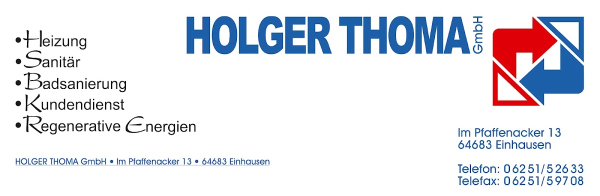 HOLGER THOMA GmbH, Sanitärinstallation in Einhausen
