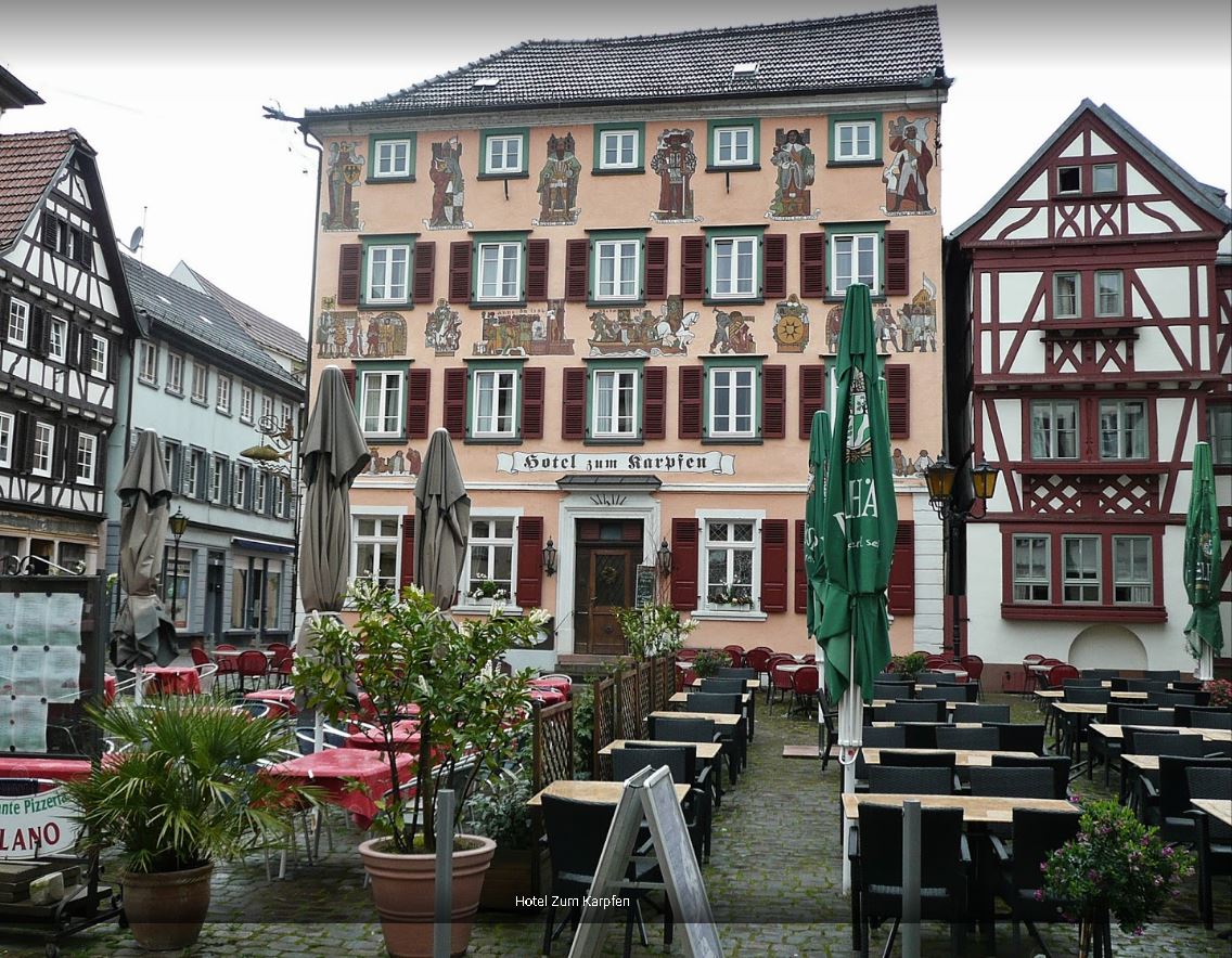 Hotel Zum Karpfen mit Restaurant und Sommerterrasse, Restaurant in Hirschhorn (Neckar)