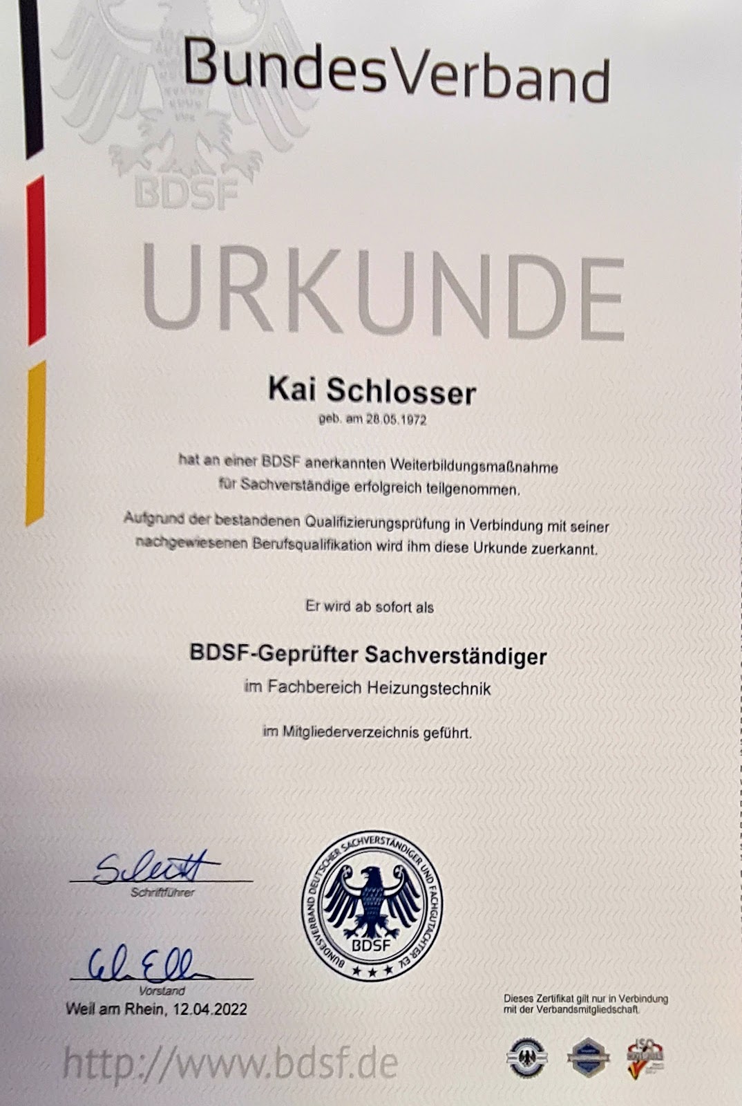 Kai Schlosser, Sanitärinstallation in Homberg (Ohm)