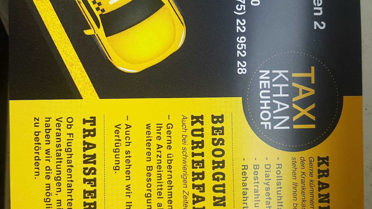 Khan Taxi Neuhof, Taxi in Neuhof