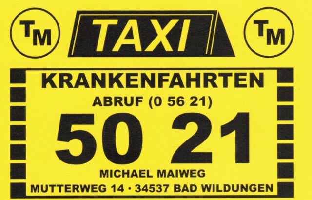 Maiweg Taxi und Mietwagen, Taxi in Bad Wildungen – Foto 1 von 1