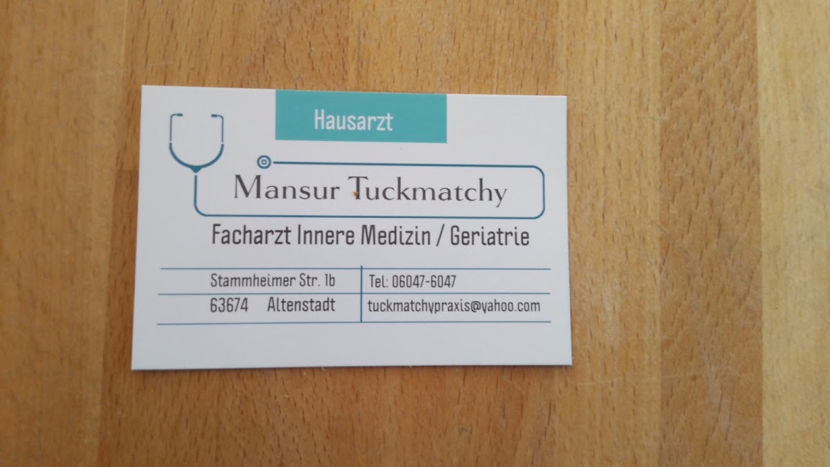 Mansur Tuckmatchy, Arzt in Altenstadt