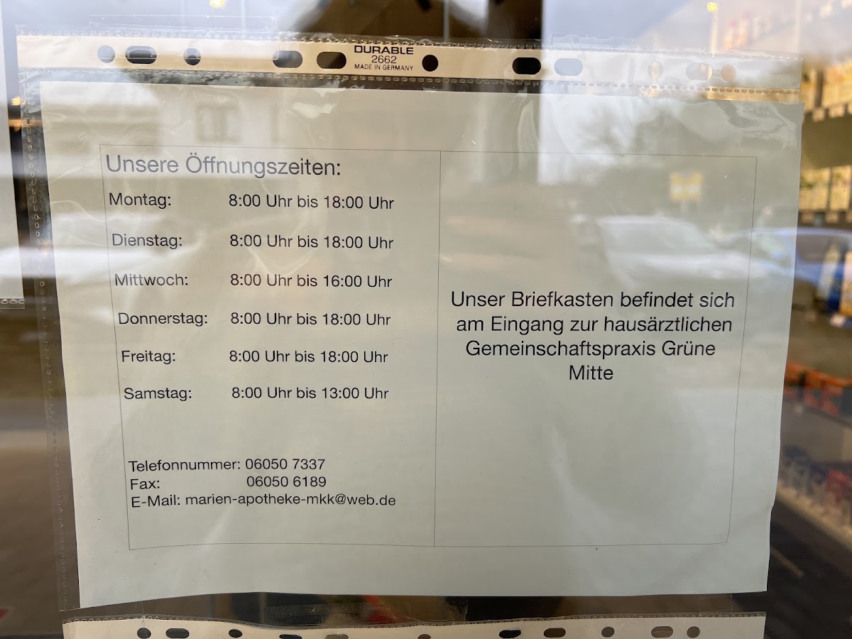 Marien Apotheke, Apotheke in Biebergemünd