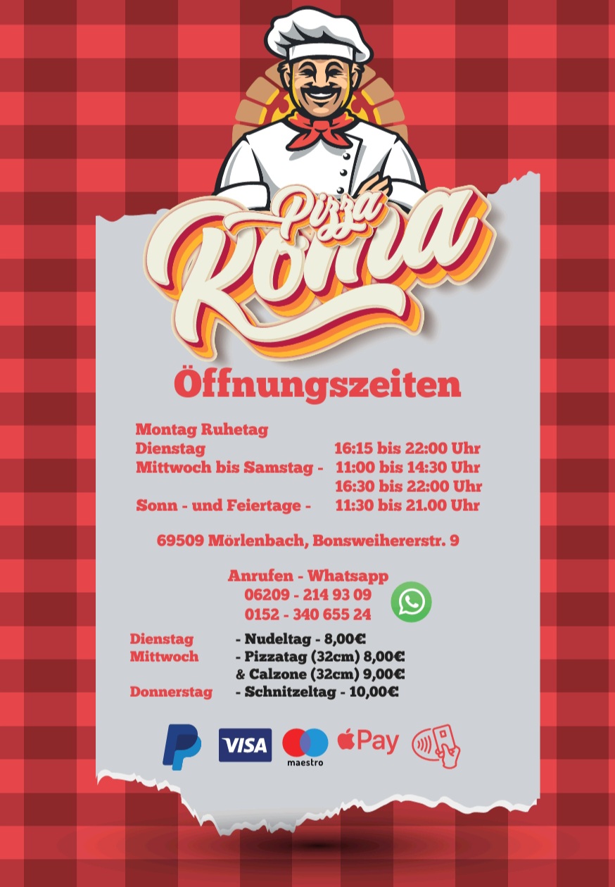 Pizza Roma, Pizzeria in Mörlenbach