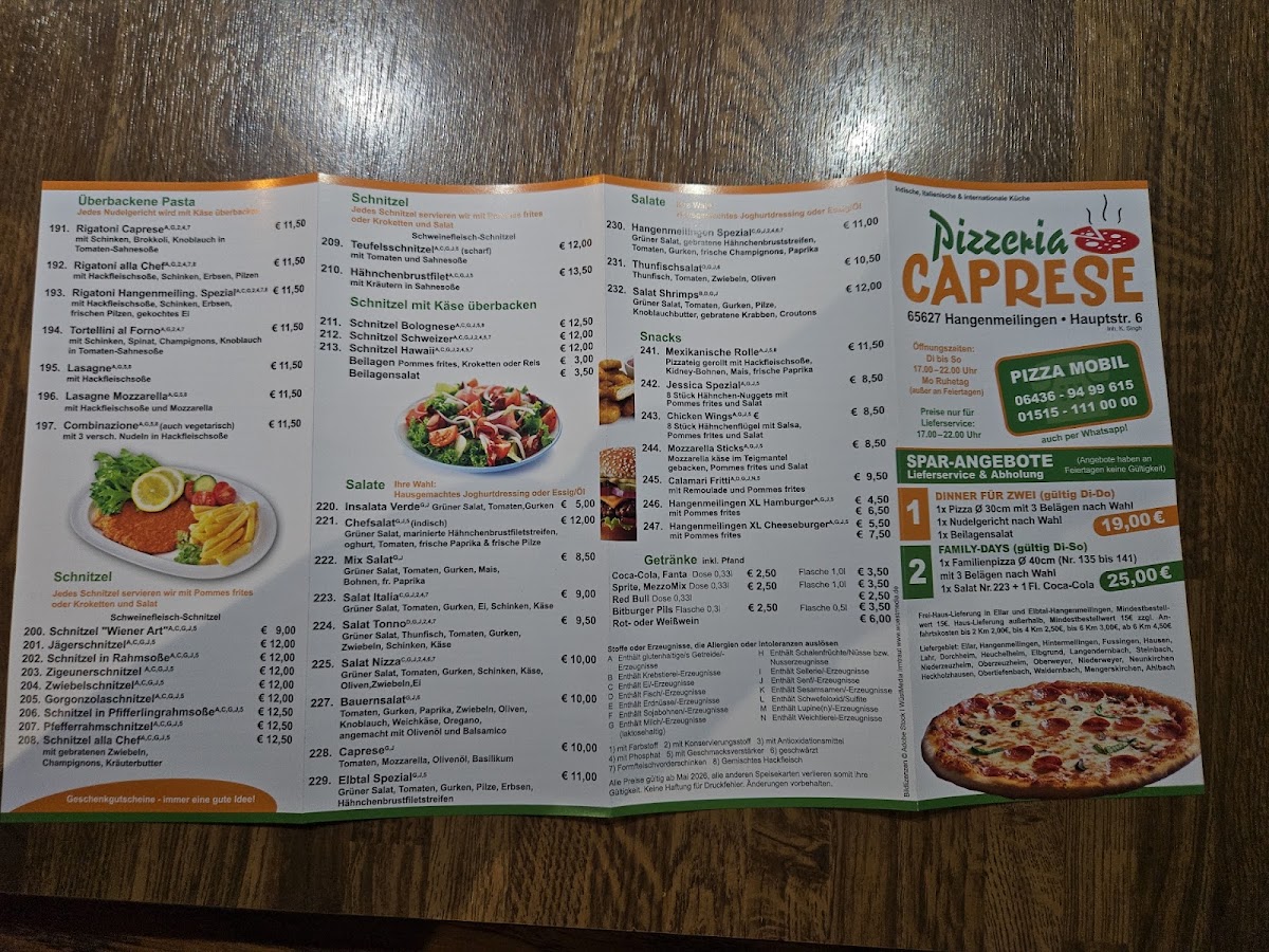 Pizzeria Caprese, Restaurant in Elbtal
