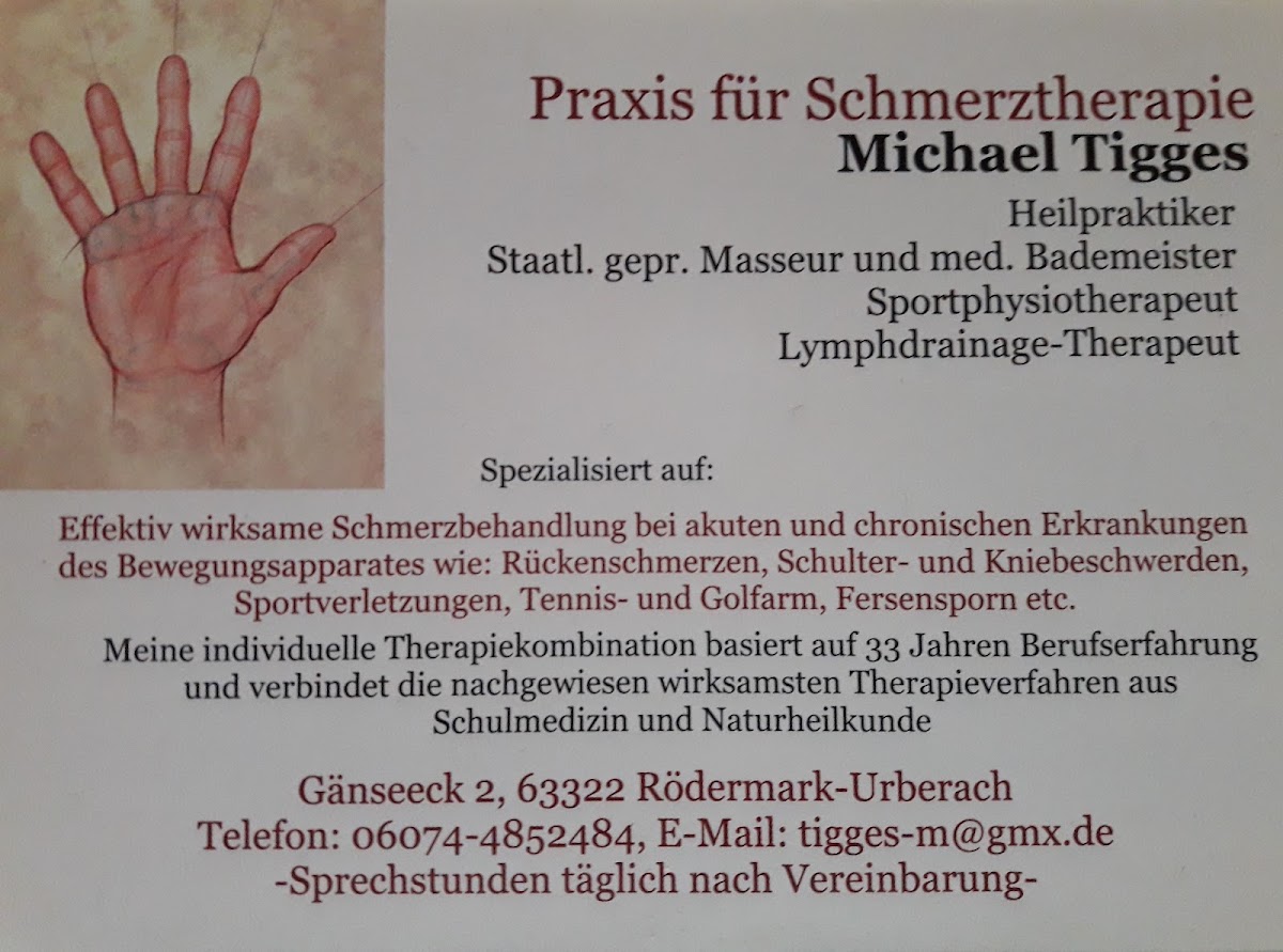 Praxis für Schmerztherapie Heilpraktiker Michael Tigges, Physiotherapie in Rödermark