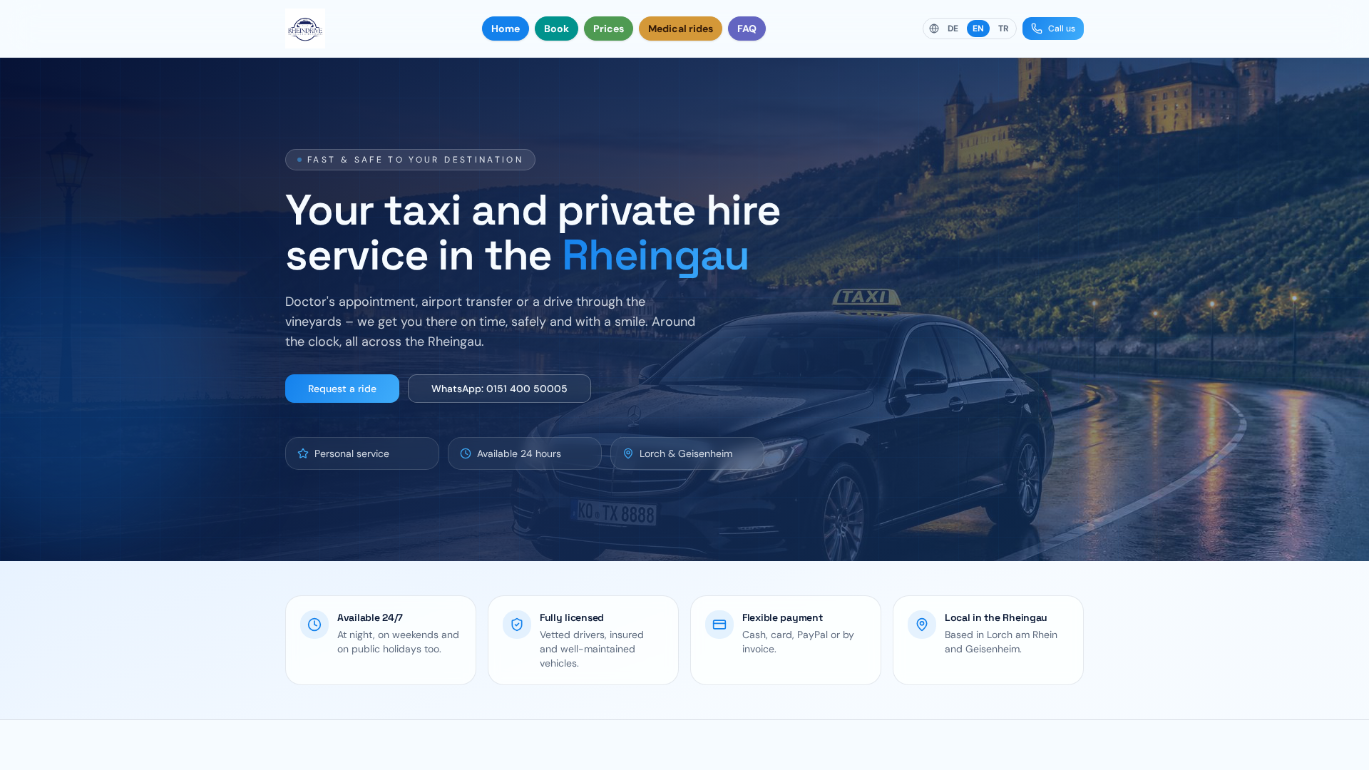 RHEINDRIVE – Taxi & Mietwagen, Taxi in Geisenheim