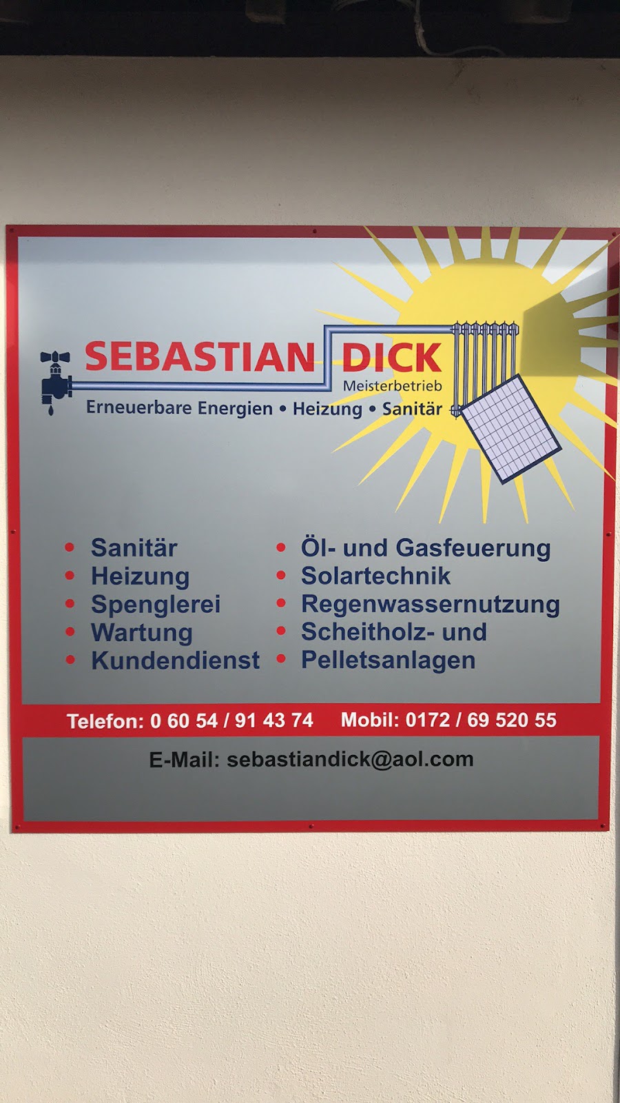 Sebastian Dick Heizung Sanitär, Sanitärinstallation in Kefenrod