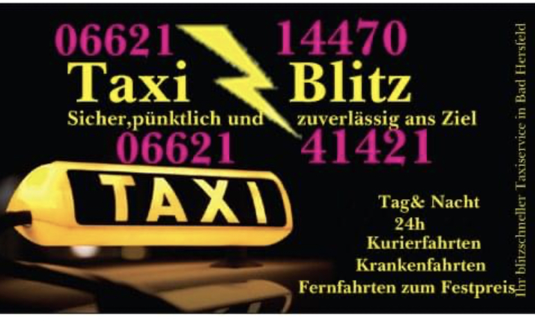 Taxi Blitz, Taxi in Bad Hersfeld – Foto 1 von 1