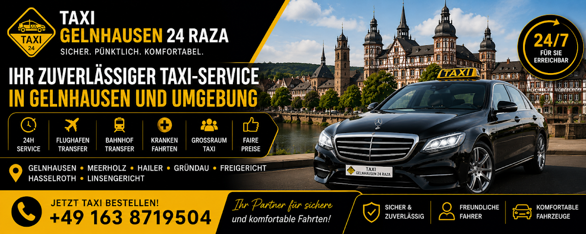 Taxi Gelnhausen 24 Raza, Taxi in Gelnhausen – Foto 1 von 1