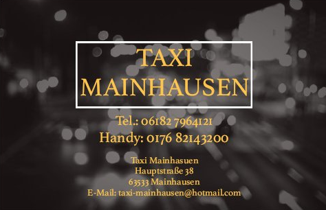 Taxi Mainhausen, Taxi in Mainhausen