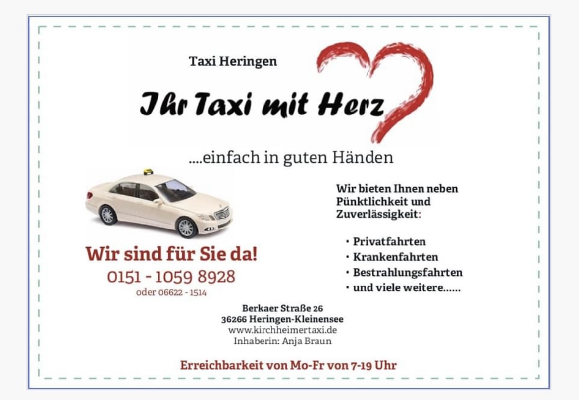 Taxi mit Herz, Taxi in Heringen (Werra)