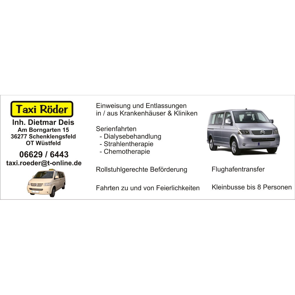 Taxi Röder Inh. Alexander Deis, Taxi in Schenklengsfeld