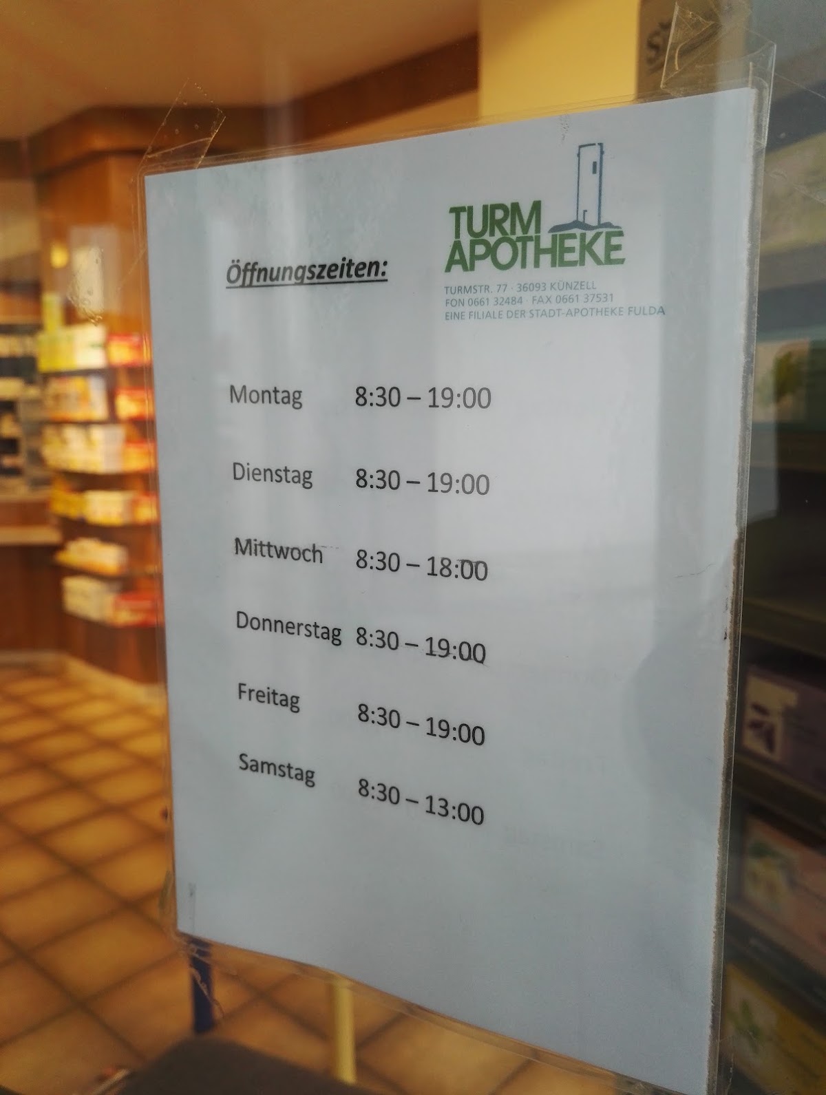 Turm-Apotheke, Apotheke in Künzell – Foto 1 von 1